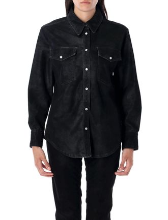 Isabel Marant Karima Eco Leather Classic Shirt
