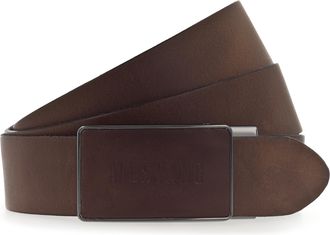 Mustang Koppelg&uuml;rtel MUSTANG Lucas, Herren, Gr. 11,5, middle braun, Rindsleder, unifarben, G&uuml;rtel Koppelg&uuml;rtel, Schliesse mit Logoschriftzug, modisch, 3,5 cm