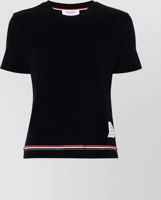 Thom Browne short sleeve t-shirt cotton pique stripe