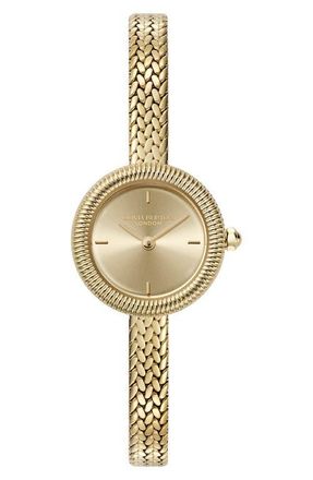 Olivia Burton Finery Mesh Strap Watch, 20mm in Gold at Nordstrom
