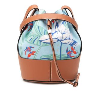 Loewe Pre-owned LOEWE Paulas Ibiza Small Canvas Balloon Bucket Bag Ladies WL3XAH4SLPGE6EEF