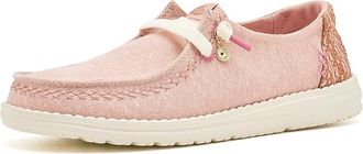 Hey Dude Wendy Break Surf Jersey Womens Flat Shoes Rose Dust/Multi : 10 M, Textile