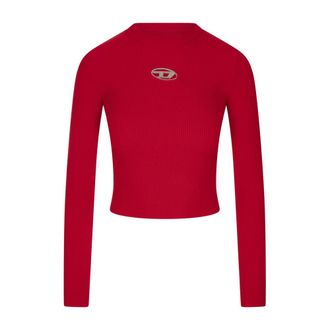 Diesel Dames, Truien, Rood, Maat: XS Viscose
