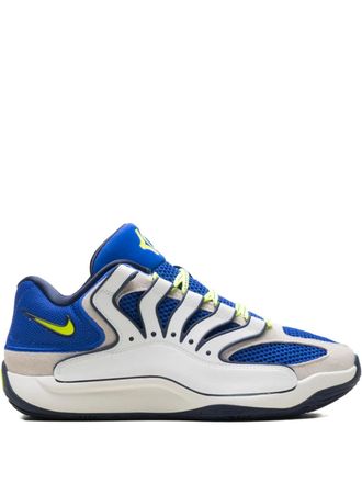Nike KD 18 Hyper Royal/Neon Yellow Sail sneakers - White