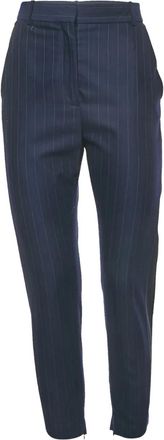 Stella McCartney Pantaloni dritti gessati - Blu