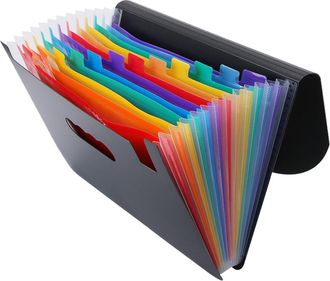 OEM Organizador De Archivos Multifuncional Expandible, Fabricado En Polipropileno Duradero, Organizador De Archivos Port&aacute;til Con Etiquetas De Colores, Ade