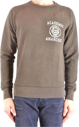 Dondup Print Gebreide Kleding- Beige- Herfst/Winter Collectie - Heren - Sweatshirts - Beige - S - Katoen - Hoodies & sweatvesten