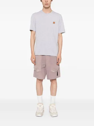 Maison Kitsun&eacute; Embroidered Fox Head T-Shirt - Grey