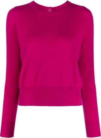 Isabel Marant Truien & Vesten, Dames, Roze, S, Kasjmier, Trui met ronde hals