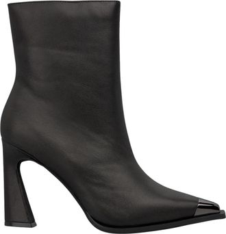 Alma En Pena Enkellaars metallic neus - Dames - Laarzen met Hak - Zwart - 41 EU - Schoenen