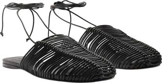 Farm Rio Macrame Leather Mule