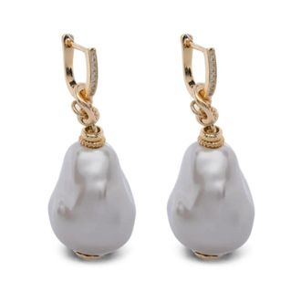 Gas Bijoux Hina Biwa Oorbellen - Dames - Oorbellen - Wit - ONE Size - Accessoires