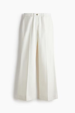 H&M Ausgestellte Twillhose - Weiss