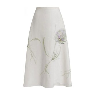 Alberta Ferretti Alberta Ferretti, Midi Skirts, female, Beige, Size: S Midi Skirts