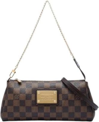 Louis Vuitton Pre-owned Eva - Dames - Vintage Mini Tas - Bruin - ONE Size - Leer - Vintage