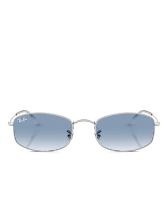 Ray-Ban geometric-frame sunglasses - unisex - Metal - 52 - Silver