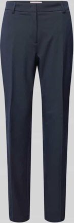 Christian Berg Slim Fit Stoffhose mit Bügelfalten in Marine, Größe 36