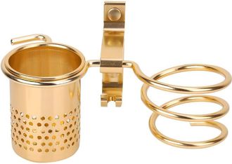 OEM Porta Asciugacapelli Da Parete Dorato, Asciugacapelli Da Parete, Supporto Per Asciugacapelli, Porta Asciugacapelli Da Parete Per Bagno Con Fori, Menso