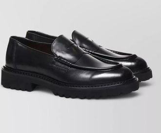 Doucal's leather penny loafers
