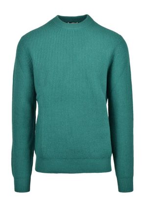 Ballantyne Ribbed Wool Sweater - Green