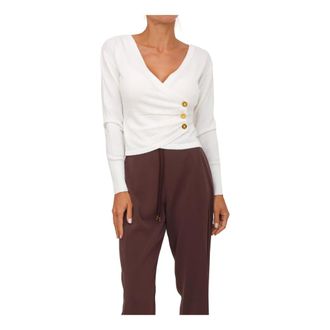 Elisabetta Franchi Mujer, Camisetas, Blanco, Talla: XS