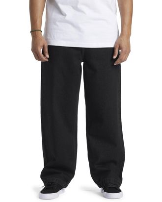 DC Weite Jeans DC SHOES Worker, Herren, Gr. 29(XS/S) / L&auml;nge 32(M), L&auml;nge 34, schwarz (schwarz tint), 80% Baumwolle, 20% Baumwolle, Jeans Weite Jeans