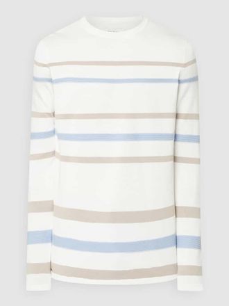 Tom Tailor Denim Pullover mit Streifenmuster in Offwhite, Gr&ouml;&szlig;e XL