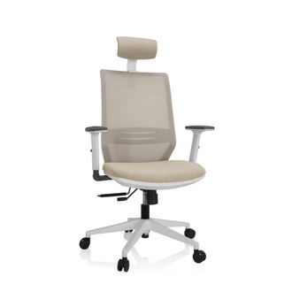 hjh OFFICE Silla de oficina profesional Tela / Tejido de malla Beige