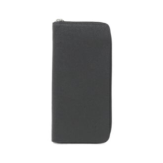 Louis Vuitton Black Leather Long Wallet (Bi-Fold) (Pre-Owned)