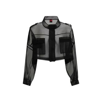 Pinko Silk Full-Length Womens Jacket