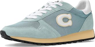 Coach Retro Runner Mens Shoes Sea Mist/Optic White : 10.5 D - Medium, Leather/Suede