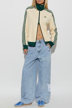 adidas Sweatshirt With Embroidered Logo, Womens, Yellow