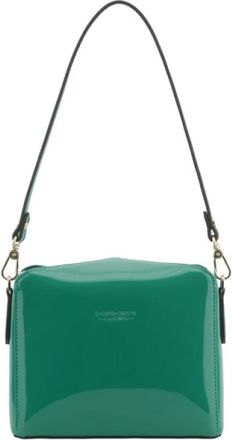 Pourchet Cassetta Schoudertas - Dames - Schoudertassen - Groen - ONE Size - Leer - Tassen