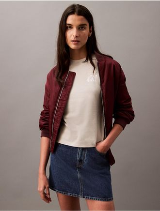 Calvin Klein Jeans Calvin Klein Womens New York Script Logo Graphic Slim Fit T-Shirt - Neutral - XS