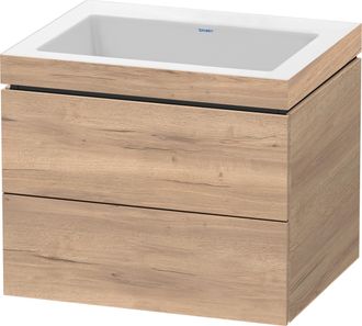 Duravit Duravit L-cube Conjunto Encolado A Pared, 2 Cajones, Sin