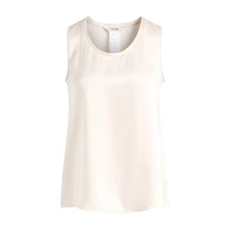 Max Mara T-Shirts - female - Max Mara - Sleeveless Tops - White - 2XS - Tops