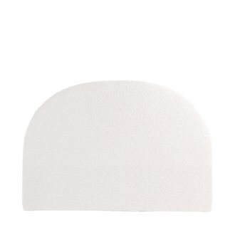 DRAWER Cabecero de tela rizada media luna L170cm - Beige