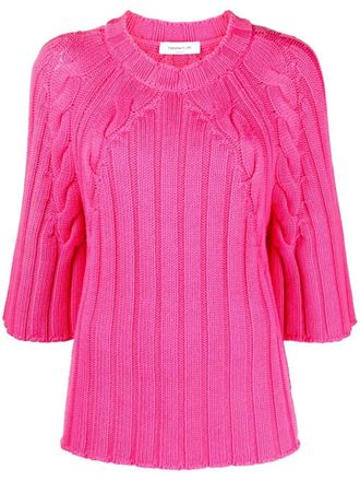 Fabiana Filippi Kabelgebreide trui - Roze