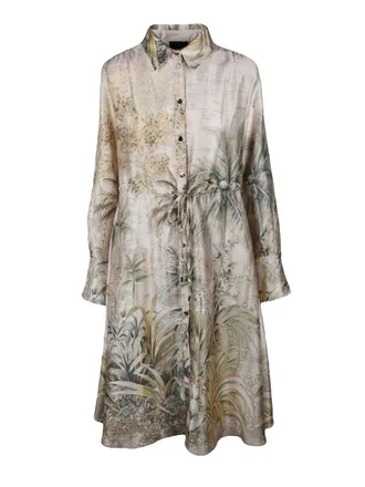 Liu Jo Multicolor Botanical Print Chemise Dress