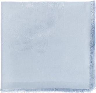 Ferragamo Silk Scarf - Dames - Zijden sjaals - Blauw - ONE Size - Accessoires