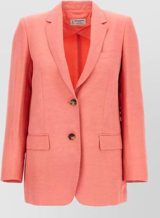 Alberto Biani linen blend single-breasted blazer