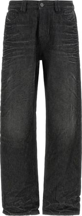 Diesel Dark Grey Relaxed Jeans