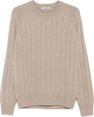 La Fileria Ribbed Crew-neck Sweater