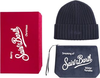 MC2 Saint Barth Merry Christmas Box - Heren - Hoeden - Blauw - ONE Size - Katoen - Accessoires