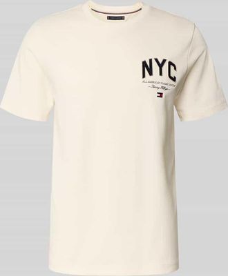 Tommy Hilfiger Regular Fit T-Shirt aus reiner Baumwolle in Weiss, Größe XXL