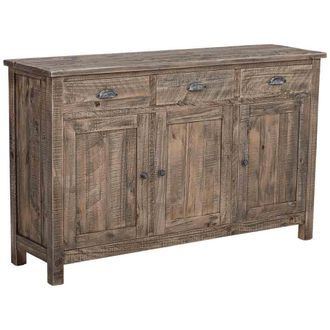 Wanderlust Deco Aparador De Madera Marr&oacute;n 140x40x86.5h Cm