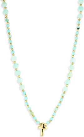 Argento Vivo Cross Necklace in Gold at Nordstrom Rack