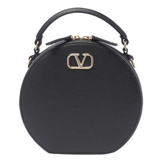 Valentino (WMNS) Valentino FW24 Garavani V-Logo Signature Mini Handbag Black P0AC2MIM0NO