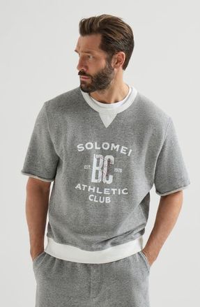 Brunello Cucinelli French terry sweatshirt in Grey at Nordstrom, Size Xxx-Large Eu