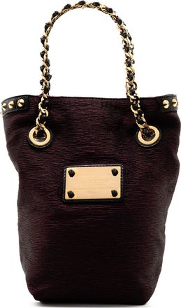 Louis Vuitton Pre-owned Womens Limited Edition Metallic Jacquard Double Jeu Neo Alma Tote - Dark Brown Textile - One Size